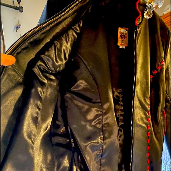 “Tribe”soft real leather unique jacket 😁 - Picture 7 of 11